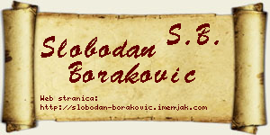 Slobodan Boraković vizit kartica